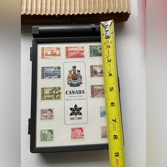 Canadian Confederation 1867 1967 Centennial Commemorative Stamp Box - Picture 7 of 7